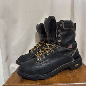 Danner Quarry USA Black Alloy Toe/MET Guard Waterproof Work Boot US 8 M 17323 7”